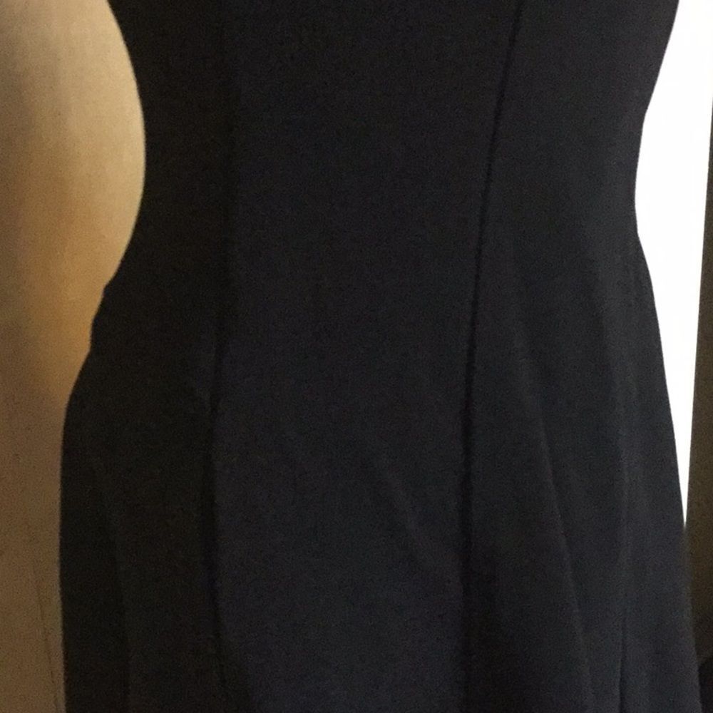 One Shoulder A-line Dress with Asymmetric Hem - Picture 4 of 7